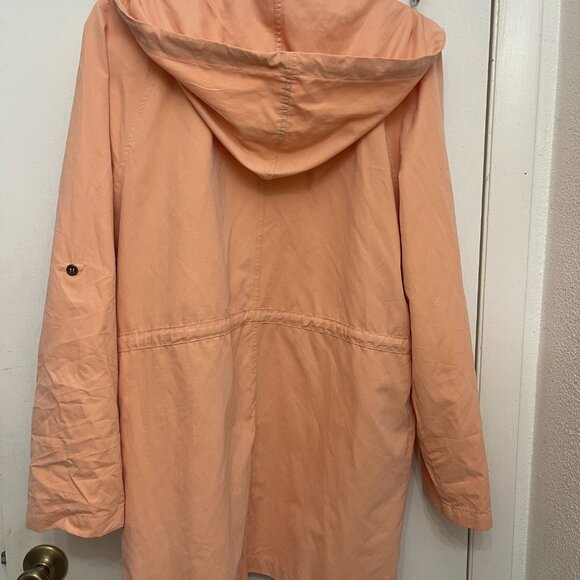 Love + Tree ~ Peachy-pink Lightweight Utility/Trench Style Jacket - Large - Picture 2 of 4